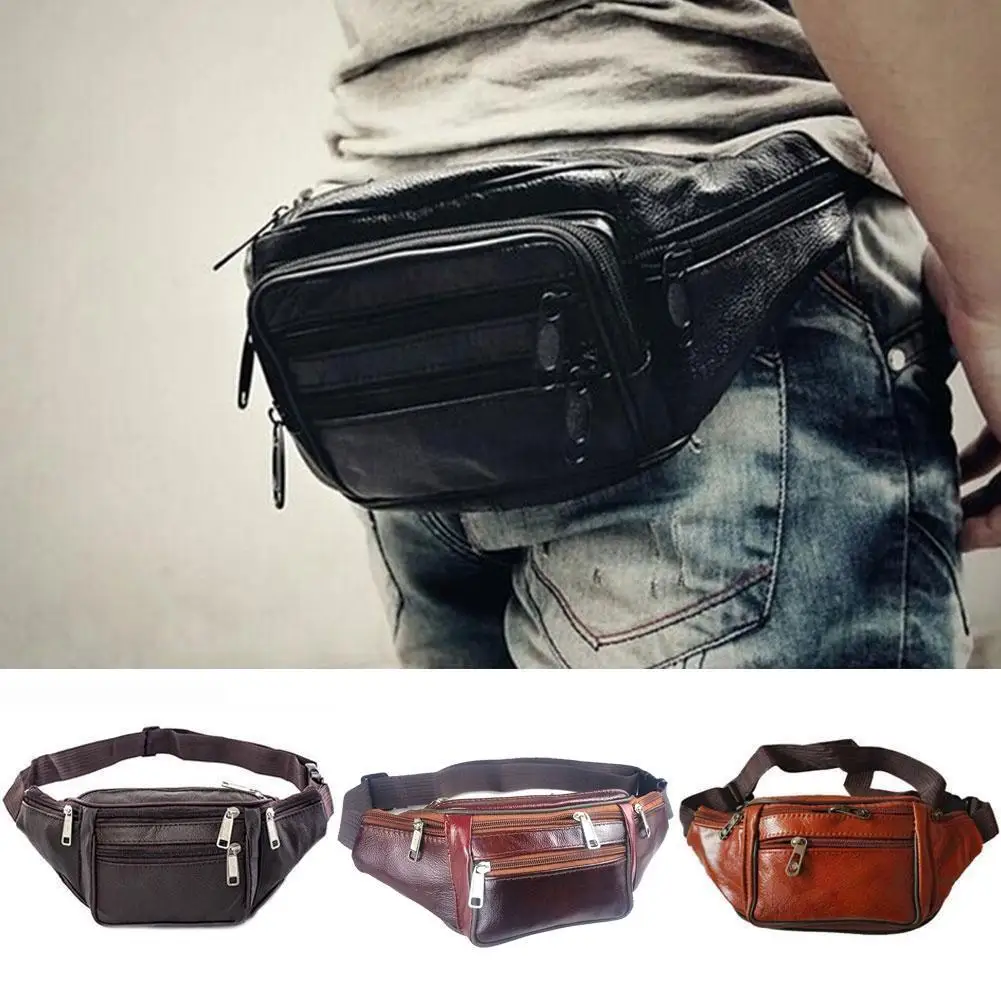 Men's Waist Pack Leather Bag Waist Belt Bag Male Leather Fanny Pack Fashion Luxury Small Shoulder Bags For Men
Men's Waist Pack Leather Bag Waist Belt Bag Male Leather Fanny Pack Fashion Luxury Small Shoulder Bags For Men