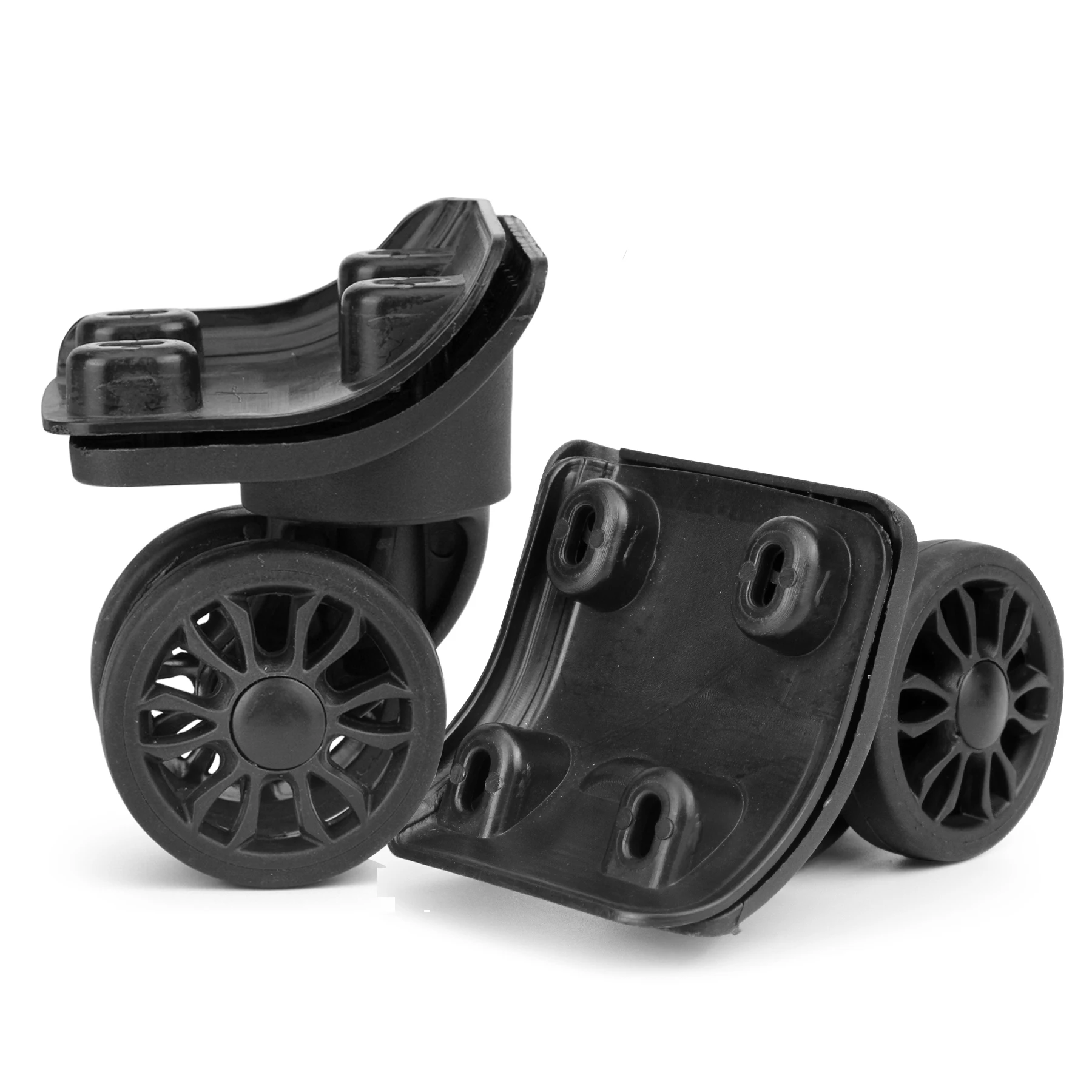 1 пара черных сменных колес для багажа, двухрядные, 360 градусов ° Спиннер, дорожный чемодан, запасные части, тележка, ролики, аксессуары для багажа
1 пара черных сменных колес для багажа, двухрядные, 360 градусов ° Спиннер, дорожный чемодан, запасные части, тележка, ролики, аксессуары для багажа