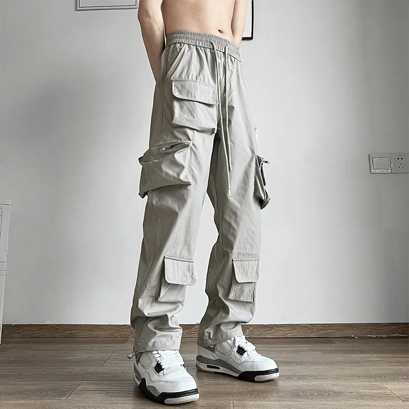 HOUZHOU Parachute Cargo Pants for Men Quick Drying Casual Techwear Black Trousers Male Big Size Summer Streetwear Hip Hop Pocket
HOUZHOU Parachute Cargo Pants for Men Quick Drying Casual Techwear Black Trousers Male Big Size Summer Streetwear Hip Hop Pocket