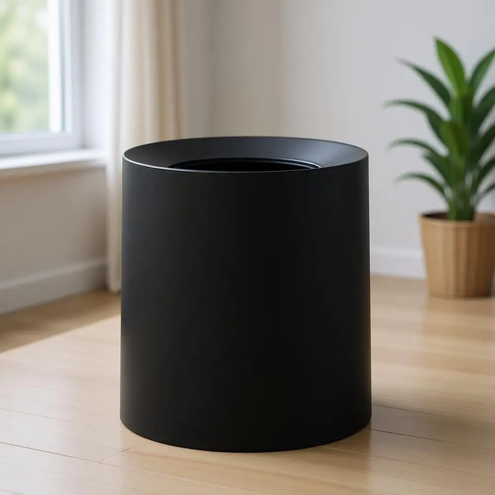 Корзина для мусора с открытым верхом - черная мусорная корзина объемом 2,1 галлона со съемным вкладышем для ванной или кухни
Корзина для мусора с открытым верхом - черная мусорная корзина объемом 2,1 галлона со съемным вкладышем для ванной или кухни