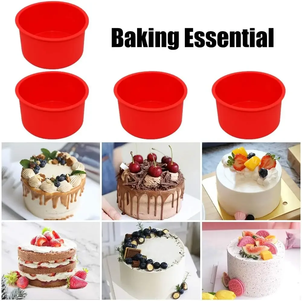 4 6 8 10 Inch Round Shape Mold Silicone Small Cake Baking Pan Mousse Fondant Cylinder Mould For Pastry Dessert Jelly Wholesale
4 6 8 10 Inch Round Shape Mold Silicone Small Cake Baking Pan Mousse Fondant Cylinder Mould For Pastry Dessert Jelly Wholesale