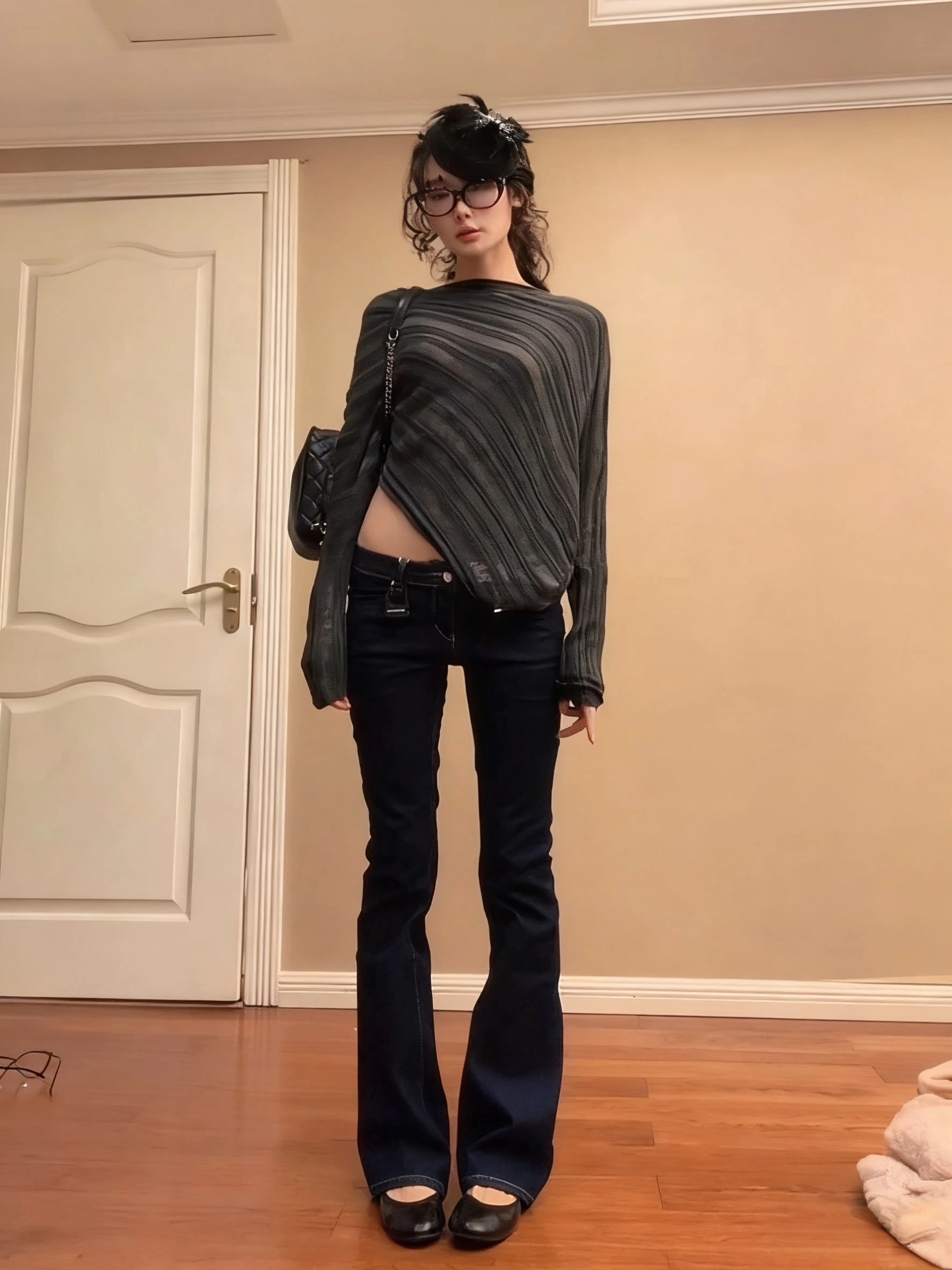 Retro American Design Low Waist Flared Denim Jeans Women's Spicy Tight Slimming High nce Sensation Floor-Length Pants
Retro American Design Low Waist Flared Denim Jeans Women's Spicy Tight Slimming High nce Sensation Floor-Length Pants