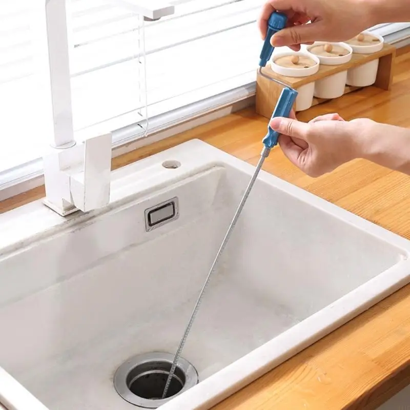 831F Drain Cleaner Drain Clog Removal Tool Sink Drain Clog Remover Spring Pipe Dredging Tool for Drains, Sink, Sewer
831F Drain Cleaner Drain Clog Removal Tool Sink Drain Clog Remover Spring Pipe Dredging Tool for Drains, Sink, Sewer