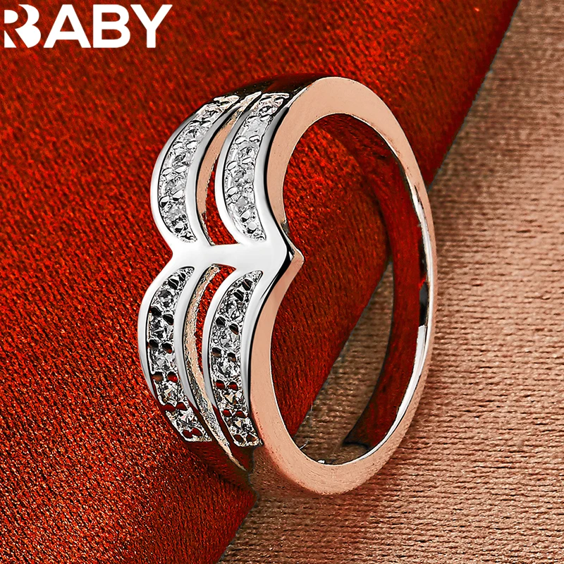 URBABY 925 Sterling Silver AAA Zirconia Ring For Women Men Wedding Rings Engagement Band Fashion Party Fine Jewelry Gifts
URBABY 925 Sterling Silver AAA Zirconia Ring For Women Men Wedding Rings Engagement Band Fashion Party Fine Jewelry Gifts