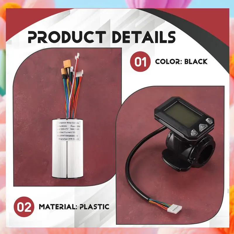Controller Brake LCD Display 24V 250W Electric Scooter Controller Brushless Motor Electric Bicycle Accessory Set-ABJQ
Controller Brake LCD Display 24V 250W Electric Scooter Controller Brushless Motor Electric Bicycle Accessory Set-ABJQ