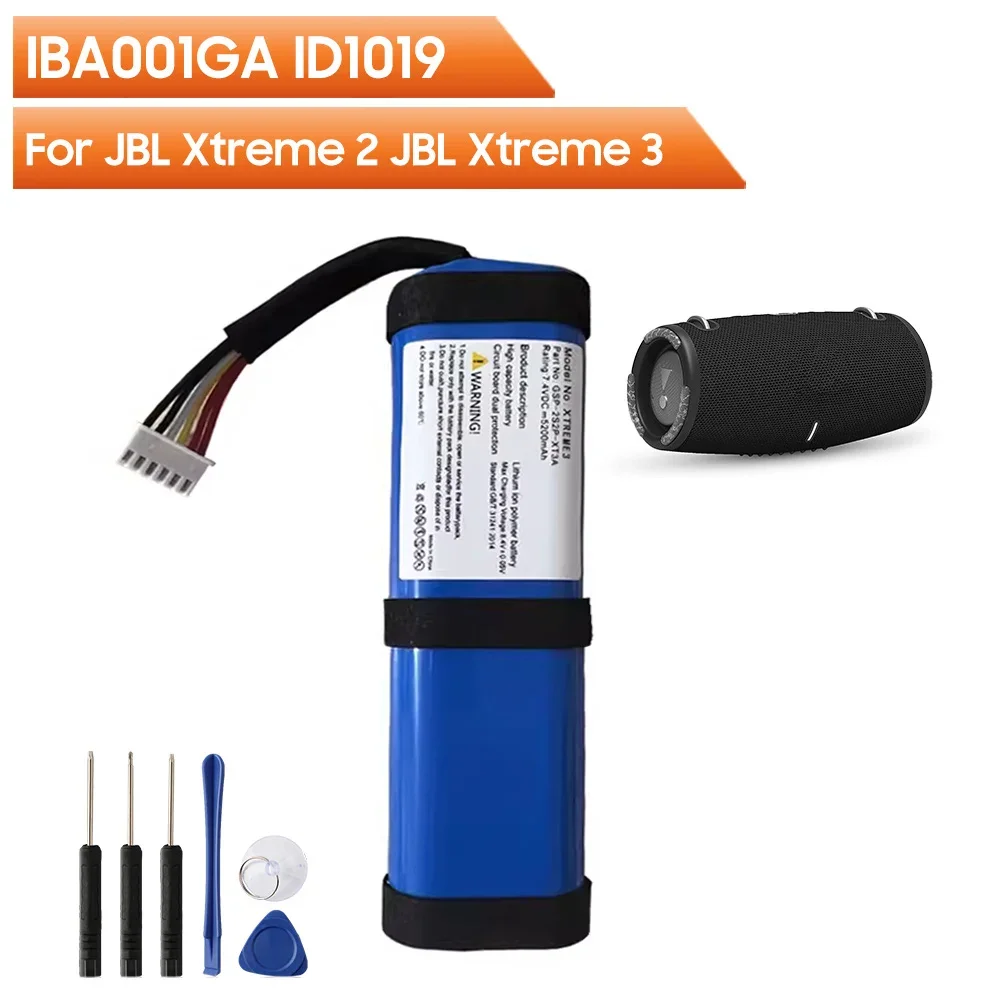 Replacement Battery IBA001GA ID1019 For JBL Xtreme 2 JBL Xtreme 3 Xtreme2 Xtreme3 5000mAh
Replacement Battery IBA001GA ID1019 For JBL Xtreme 2 JBL Xtreme 3 Xtreme2 Xtreme3 5000mAh