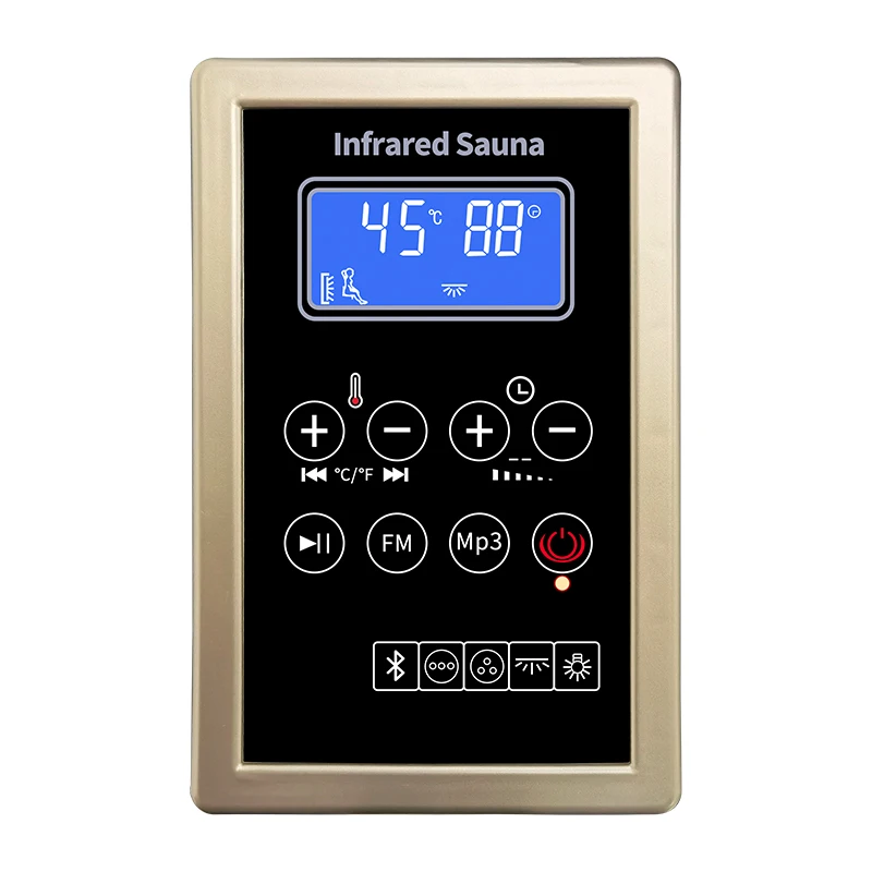 Infrred Sauna Electric Control Panel and Electric Control Box
Infrred Sauna Electric Control Panel and Electric Control Box