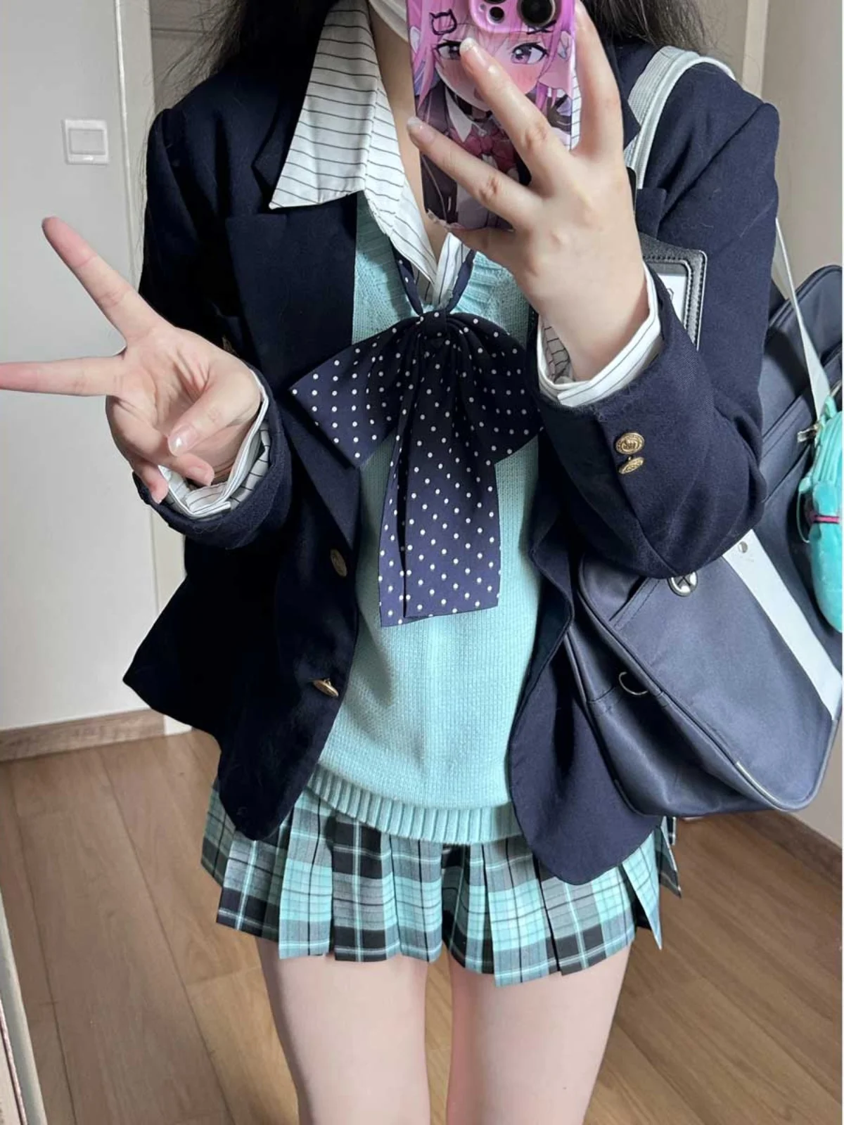 Original Design School orm Set for Women Spring Summer Mint een f-length Pleated Dog ort Skirt Slimming ort Skirt
Original Design School orm Set for Women Spring Summer Mint een f-length Pleated Dog ort Skirt Slimming ort Skirt