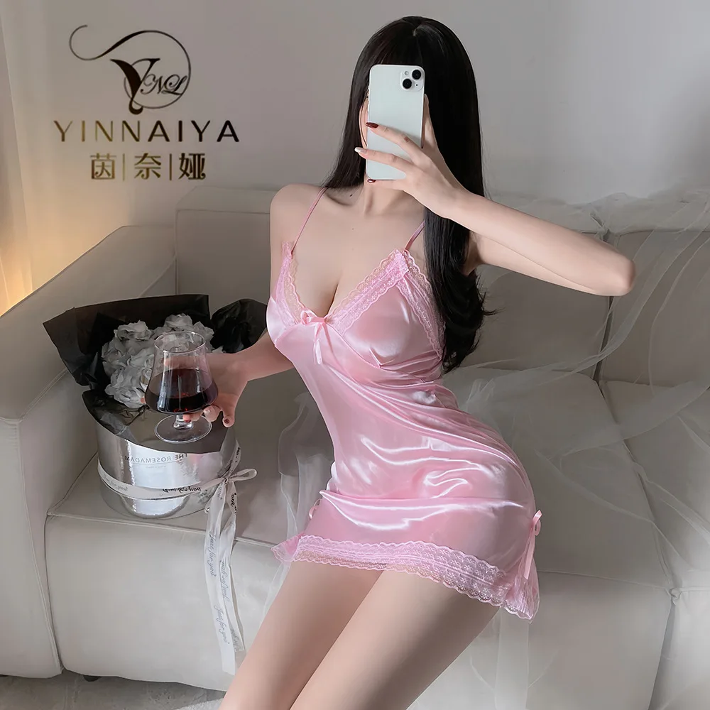 Guanyun Sexy Lingerie High-Quality Foreign Trade Camisole Hip-Hugging Sexy Lingerie Set Maid Uniform Nightgown Sleep Dress
Guanyun Sexy Lingerie High-Quality Foreign Trade Camisole Hip-Hugging Sexy Lingerie Set Maid Uniform Nightgown Sleep Dress