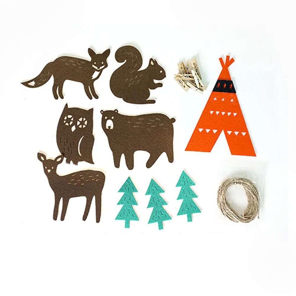 Kids Tent Decoration Cartoon Animal Felt Bunting Banner Hanging Decor Birthday Party Pull Flag Felt Hanging Banner
Kids Tent Decoration Cartoon Animal Felt Bunting Banner Hanging Decor Birthday Party Pull Flag Felt Hanging Banner