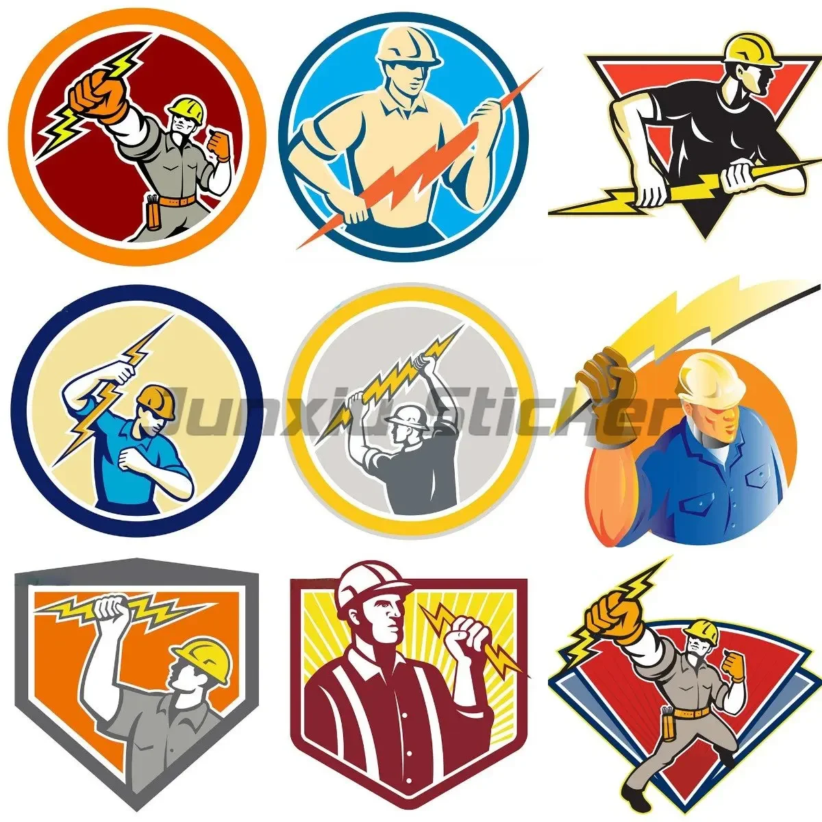 Fashion Electrician Symbol Car Sticker Wall Stickers Rooms Truck Stickers Camper Van Bicycle Decals Bike Accessorie Bumper
Fashion Electrician Symbol Car Sticker Wall Stickers Rooms Truck Stickers Camper Van Bicycle Decals Bike Accessorie Bumper