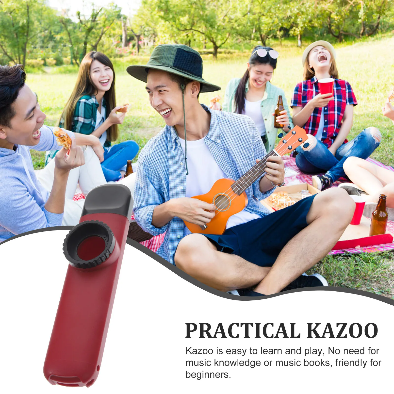1 Set Plastic Kazoo Small Musical Instrument Lightweight Portable Lanyard Guitar Ukulele Violin Companion Perfect for Beginners
1 Set Plastic Kazoo Small Musical Instrument Lightweight Portable Lanyard Guitar Ukulele Violin Companion Perfect for Beginners