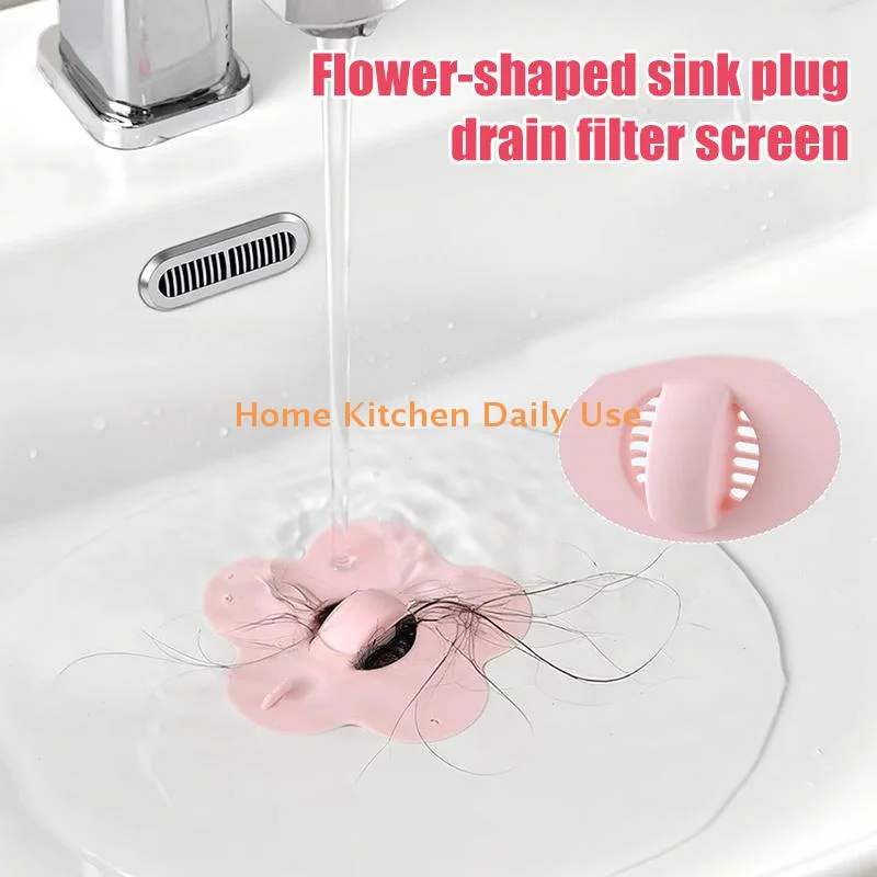 Portable Silicone Flower Shaped Sink Drain Plug for Washbasins Hair Filter Stopper Home Bathroom Kitchen Filter Toolcommonly used
Portable Silicone Flower Shaped Sink Drain Plug for Washbasins Hair Filter Stopper Home Bathroom Kitchen Filter Toolcommonly used