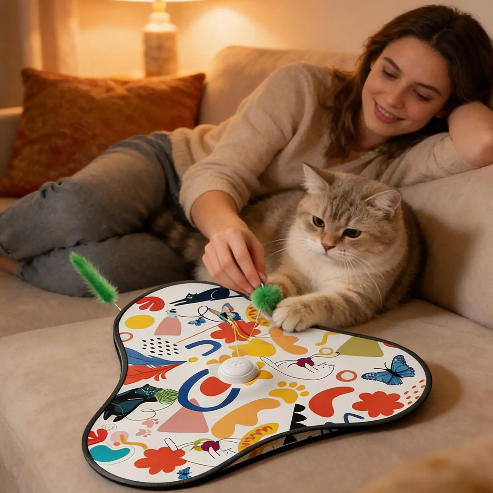 Автоматическая игрушка для кошек, тихая игра для упражнений с движущимися скрытыми дразниками, перезаряжаемые игрушки для кошек, для самостоятельного угла квартиры
Автоматическая игрушка для кошек, тихая игра для упражнений с движущимися скрытыми дразниками, перезаряжаемые игрушки для кошек, для самостоятельного угла квартиры