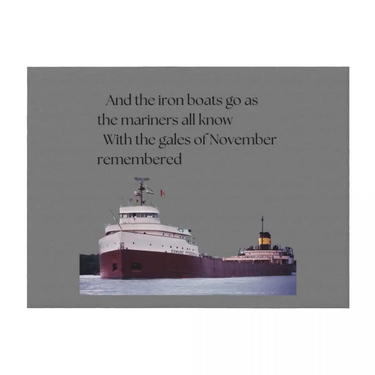 History -- Edmund Fitzgerald Throw Blanket Warm Custom Bed Cute Plaid Blankets
History -- Edmund Fitzgerald Throw Blanket Warm Custom Bed Cute Plaid Blankets