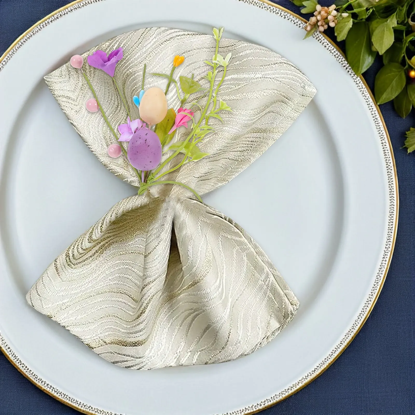 6Pcs Easter Egg Napkin Rings Set Spring Floral Serviette Buckle Holders for Table Centerpiece Tea Party Garden Party Home
6Pcs Easter Egg Napkin Rings Set Spring Floral Serviette Buckle Holders for Table Centerpiece Tea Party Garden Party Home