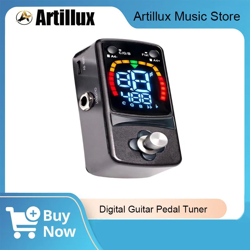 1Pc Digital Guitar Pedal Tuner Portable High Accuracy LCD Display Metal Cover Covering A0 to C8 Range for Electric Guitar Bass
1Pc Digital Guitar Pedal Tuner Portable High Accuracy LCD Display Metal Cover Covering A0 to C8 Range for Electric Guitar Bass