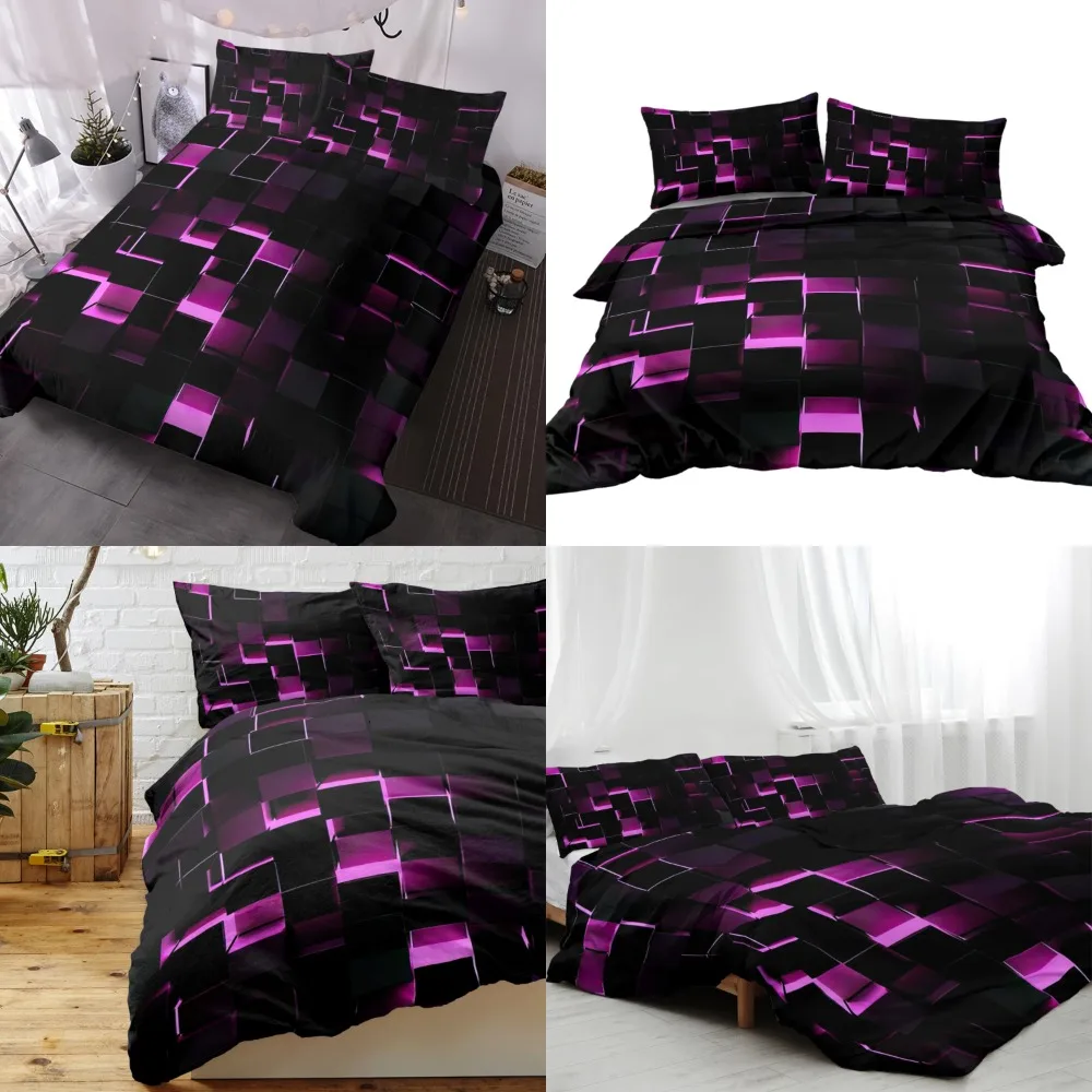 Stylish and Contemporary Geometric Cubes Duvet Cover 3 Piece Set in Modern Rose Pink - Eye-catching Squares Bedding Set with 3D
Stylish and Contemporary Geometric Cubes Duvet Cover 3 Piece Set in Modern Rose Pink - Eye-catching Squares Bedding Set with 3D