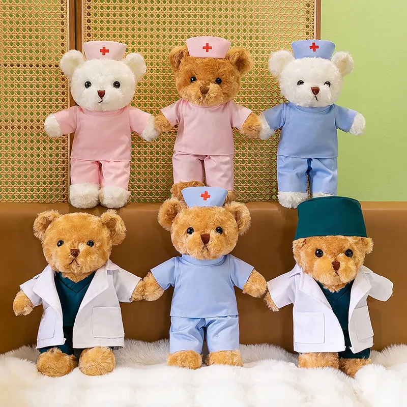 30cm Cute Soft Nurse Teddy Bear Plush Stuffed Doll Pink Uniform White Angel Nurse Little Bear Doll Doctor Little Bear Toy Gift
30cm Cute Soft Nurse Teddy Bear Plush Stuffed Doll Pink Uniform White Angel Nurse Little Bear Doll Doctor Little Bear Toy Gift