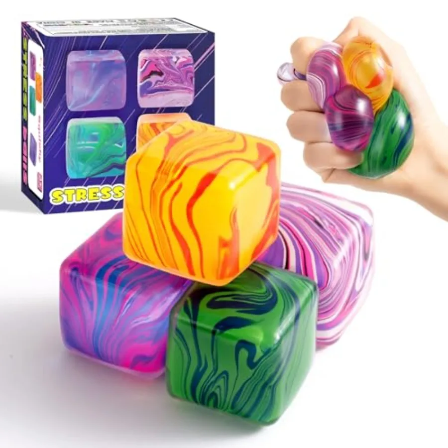 4 Pack Squishy Fidget Toys Stress Cube Bulk, Squishies Slow Rising Stress Balls for Adults,Sensory Fidget Toys for Anxiety Reli
4 Pack Squishy Fidget Toys Stress Cube Bulk, Squishies Slow Rising Stress Balls for Adults,Sensory Fidget Toys for Anxiety Reli