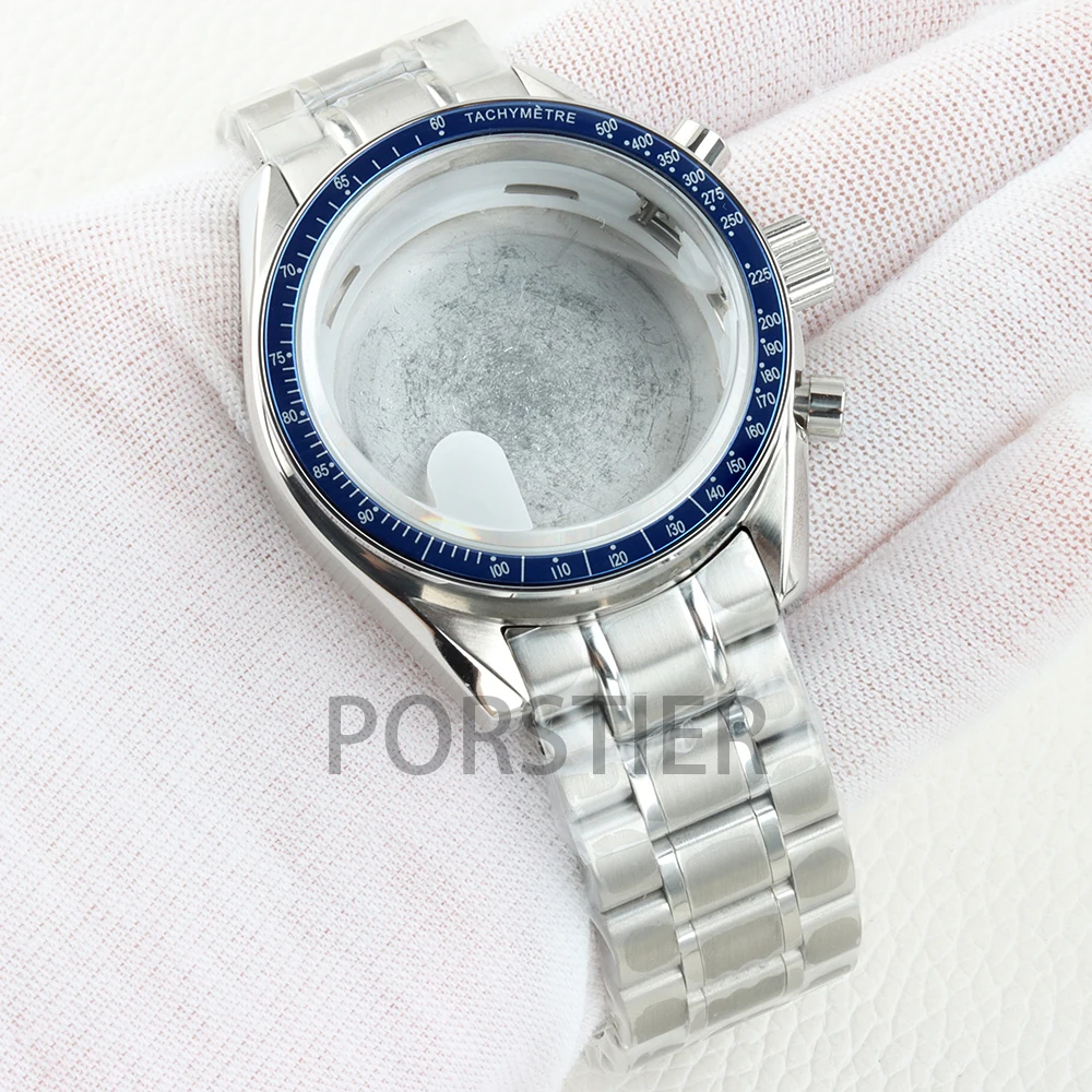 40mm VK63 Watch Case Blue Bezel Solid 316L Stainless Steel 20mm Width Bracelet for Chronograph VK63 VK64 Movement 32.5mm Dial
40mm VK63 Watch Case Blue Bezel Solid 316L Stainless Steel 20mm Width Bracelet for Chronograph VK63 VK64 Movement 32.5mm Dial