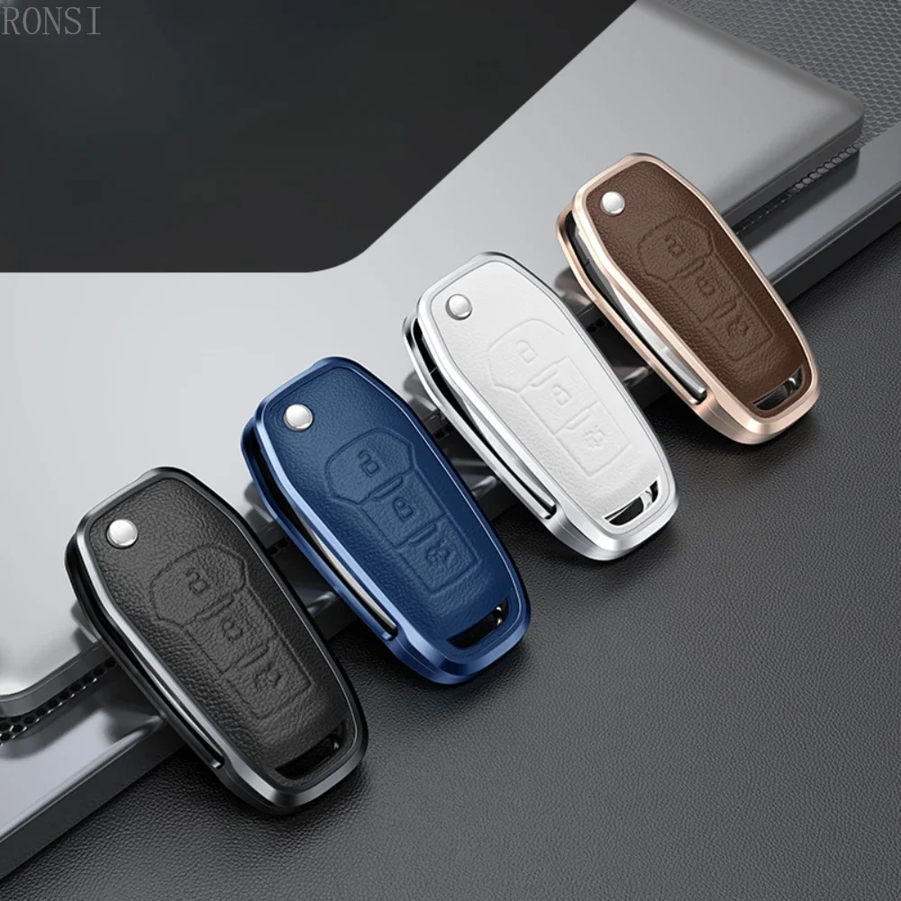 Alloy Leather Car Folding Key Case Cover For Ford Fusion Fiesta Mondeo Escort F-150 F-250 Explorer Ranger Kuga 2 Focus MK3
Alloy Leather Car Folding Key Case Cover For Ford Fusion Fiesta Mondeo Escort F-150 F-250 Explorer Ranger Kuga 2 Focus MK3