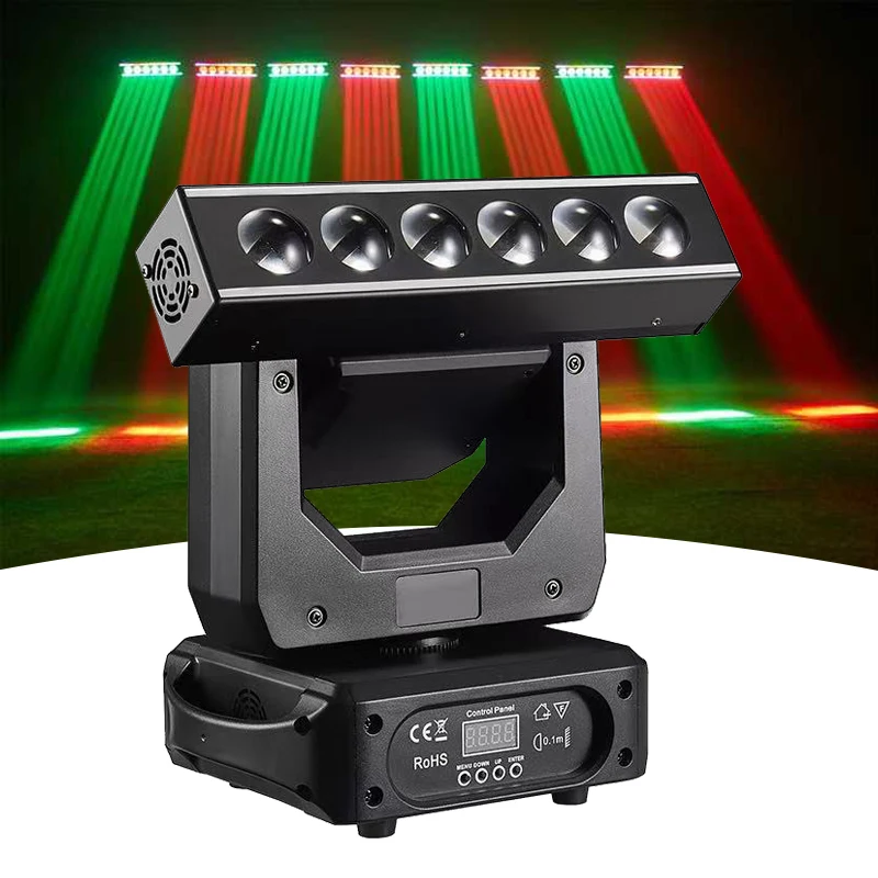 2025 NEW 6X20W Lyre Beam Moving Head Light RGBW 4IN1 LED Dj Disco Party Lights DMX512 Rotating Mobie Head Stage Effect For Club
2025 NEW 6X20W Lyre Beam Moving Head Light RGBW 4IN1 LED Dj Disco Party Lights DMX512 Rotating Mobie Head Stage Effect For Club