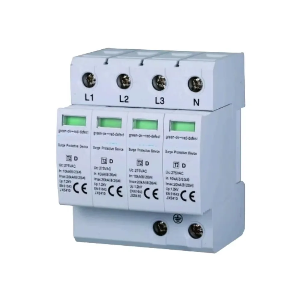 4P 10KA 20kA T2 Power System Protection Device JX5410
4P 10KA 20kA T2 Power System Protection Device JX5410