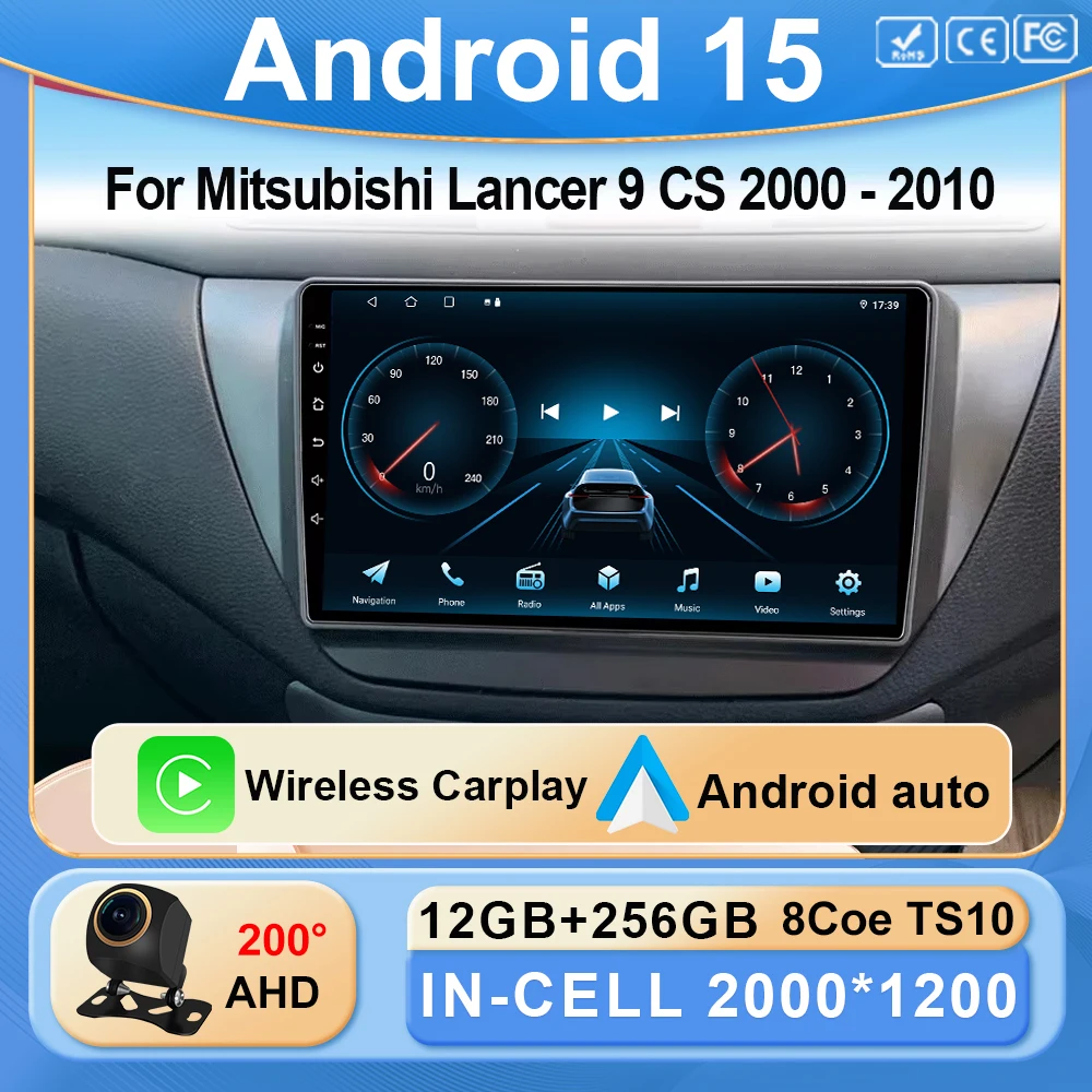 Car Radio Android 15 For Mitsubishi Lancer 9 CS 2000 - 2010 Navigation GPS 4G Carplay Auto Stereo 2 Din Multimedia Video Player
Car Radio Android 15 For Mitsubishi Lancer 9 CS 2000 - 2010 Navigation GPS 4G Carplay Auto Stereo 2 Din Multimedia Video Player