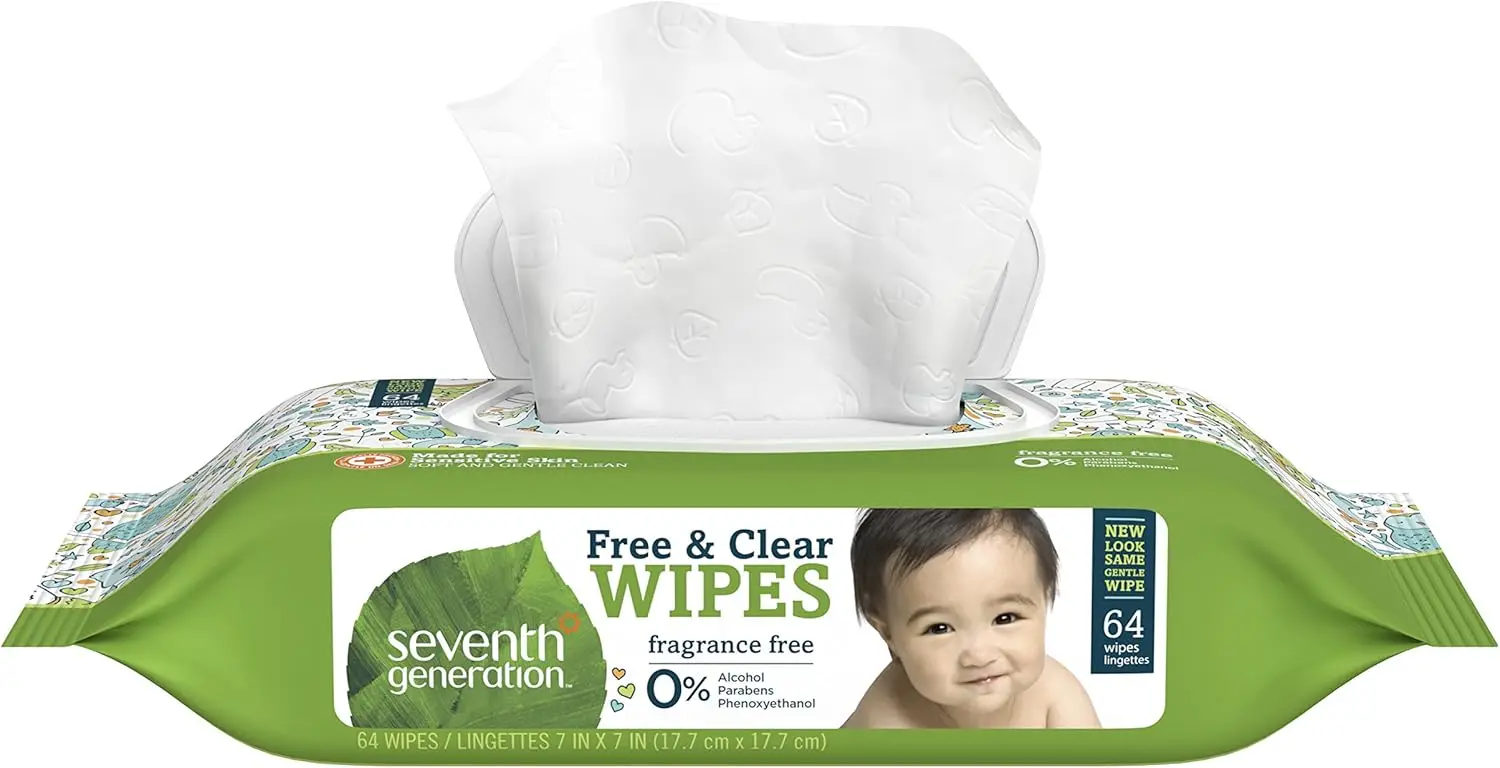 Thick & Strong Hypoallergenic Baby Wipes, Fragrance-Free, 768 Count with Flip-Top Dispenser
Thick & Strong Hypoallergenic Baby Wipes, Fragrance-Free, 768 Count with Flip-Top Dispenser