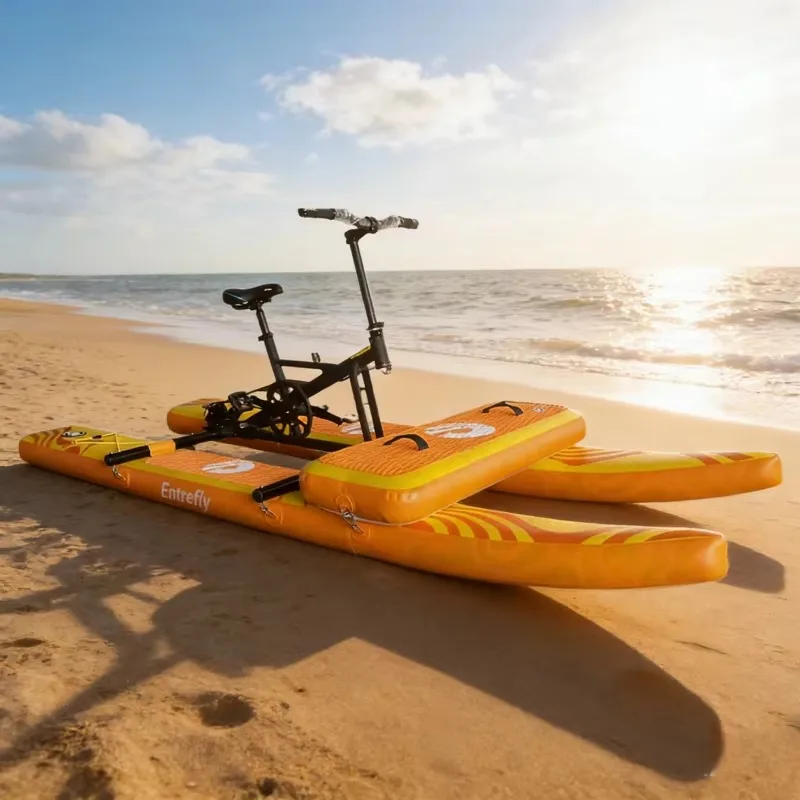 New Arrival Floating Inflatable Water Bike Pedal Boat Ultralight Portable Water Bike Bicycle for Sale
New Arrival Floating Inflatable Water Bike Pedal Boat Ultralight Portable Water Bike Bicycle for Sale
