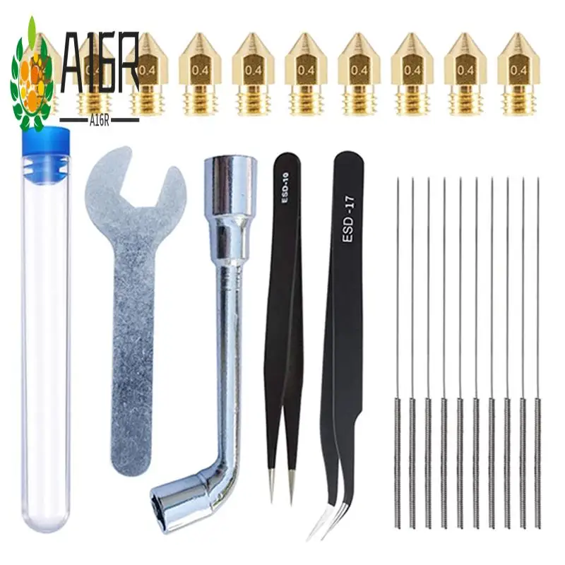 A16R-3D Printer Nozzles Kit With 10Pcs MK8 0.4Mm 3D Printer Brass Nozzles Extruder For 3D Printer Accessories
A16R-3D Printer Nozzles Kit With 10Pcs MK8 0.4Mm 3D Printer Brass Nozzles Extruder For 3D Printer Accessories