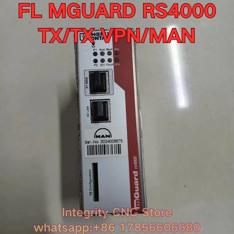 NewFL MGUARD RS4000 TX/TX VPN/MAN PHOENIX RS4000 industrial switch 2701866
NewFL MGUARD RS4000 TX/TX VPN/MAN PHOENIX RS4000 industrial switch 2701866