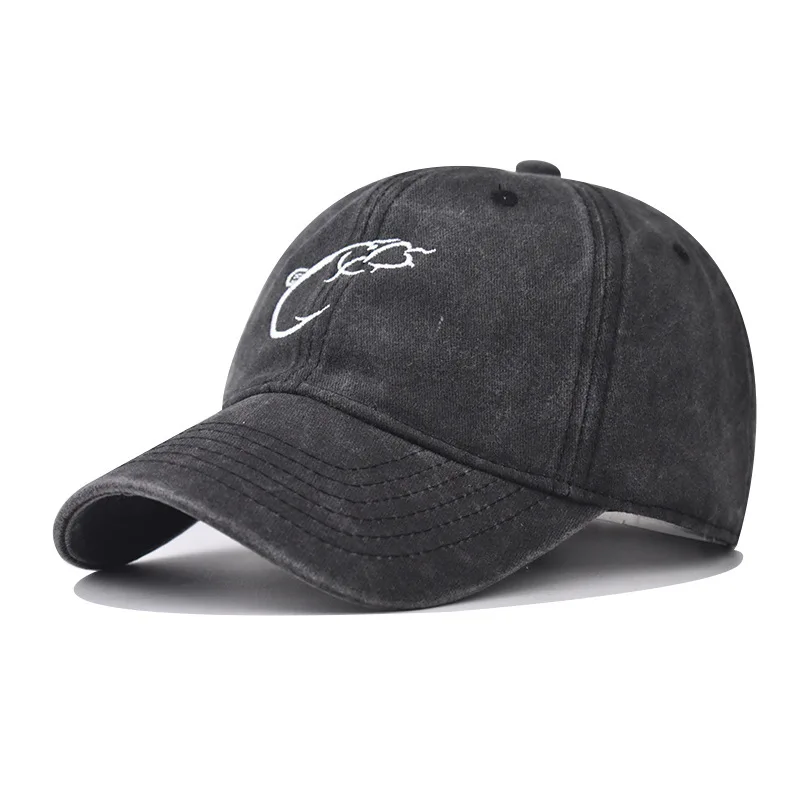 Classic Washed Vintage Fish Hook Baseball Outdoor Versatile Large Letter Washed Cotton Golf Dad Hat
Classic Washed Vintage Fish Hook Baseball Outdoor Versatile Large Letter Washed Cotton Golf Dad Hat