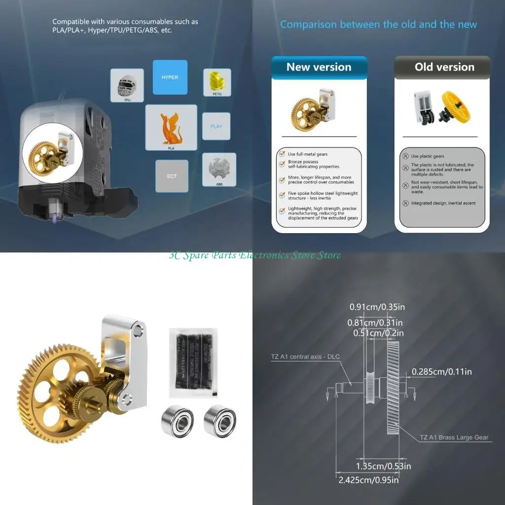 SZ Exact Cut Steel Gear For 3D Printer Extruder Ensures Consistent Material Movement
SZ Exact Cut Steel Gear For 3D Printer Extruder Ensures Consistent Material Movement