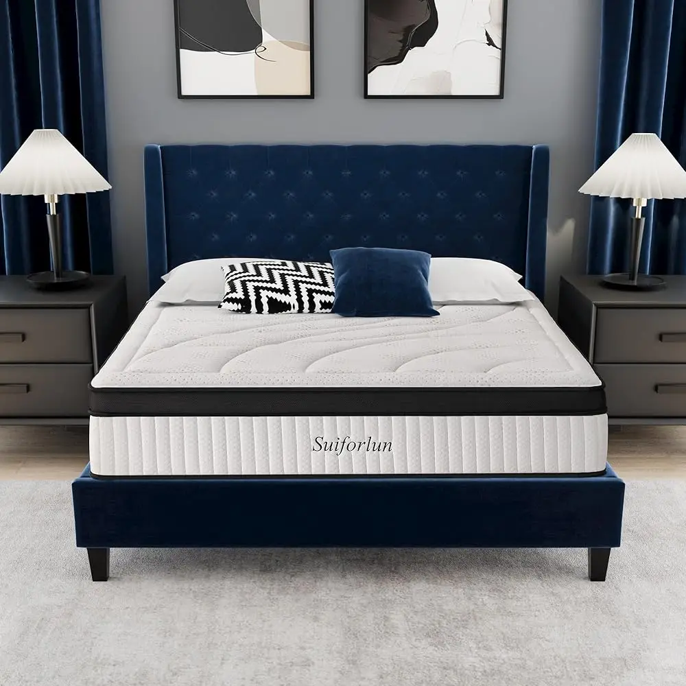 Full Size Mattress, 14 H Bamboo Foam Mattr In A Box With 7 Premium Layers, Medium Firm Gel Hybrid Mattresses With Pressure
Full Size Mattress, 14 H Bamboo Foam Mattr In A Box With 7 Premium Layers, Medium Firm Gel Hybrid Mattresses With Pressure
