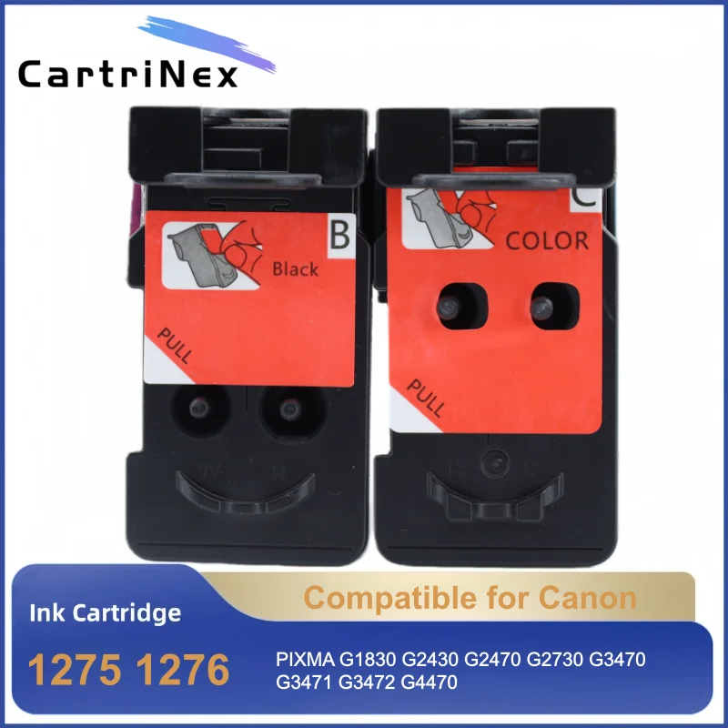 Compatible ink cartridge For Canon 1275 1276 Printhead For Canon PIXMA G1830 G2430 G2470 G2730 G3470 G3471 G3472 G4470 printer
Compatible ink cartridge For Canon 1275 1276 Printhead For Canon PIXMA G1830 G2430 G2470 G2730 G3470 G3471 G3472 G4470 printer