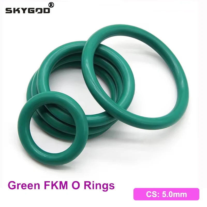 10pcs CS 5.0mm Green FKM O Ring Sealing Gasket OD 16~100mm Oil Resistant High Temperature Resistance Fluorine Rubber Rings
10pcs CS 5.0mm Green FKM O Ring Sealing Gasket OD 16~100mm Oil Resistant High Temperature Resistance Fluorine Rubber Rings