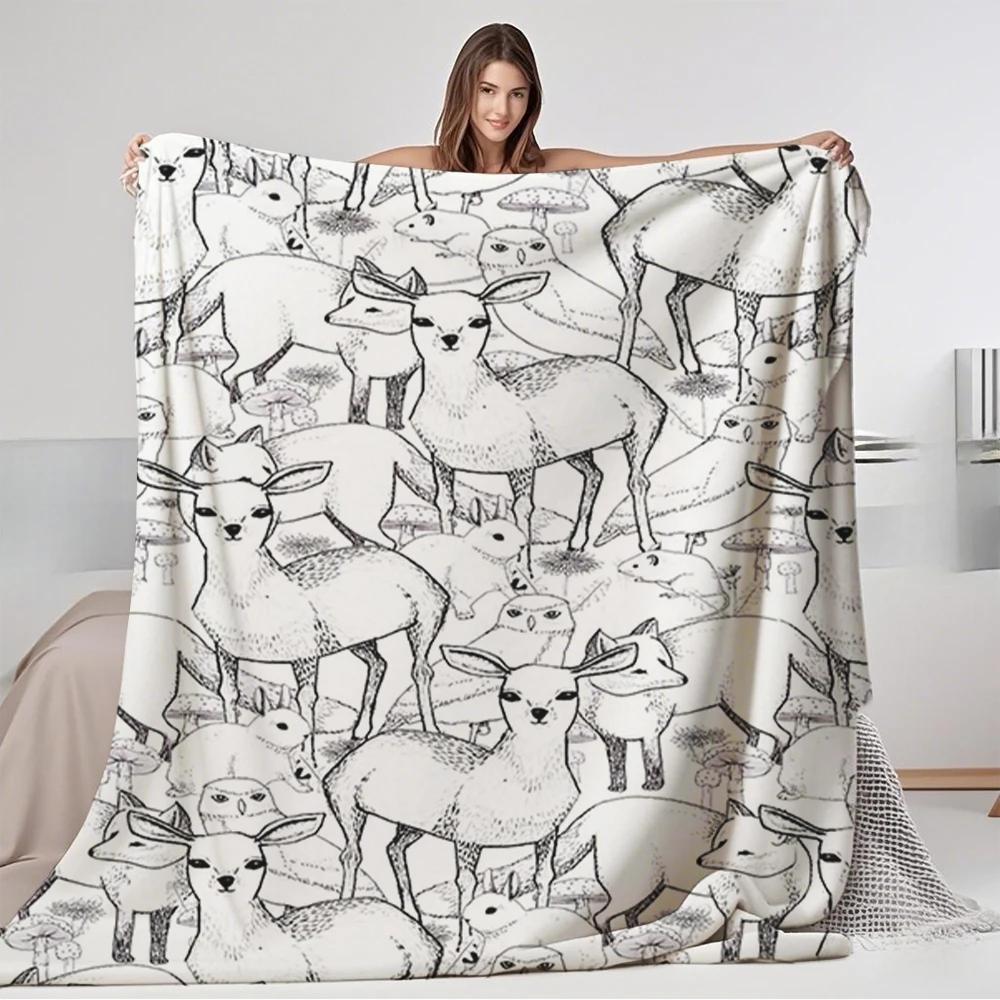 Fleece Blanket Woodland European classical Design bedspread throw Wrinkle-resistant Pill Non shedding Blankets for Adults living
Fleece Blanket Woodland European classical Design bedspread throw Wrinkle-resistant Pill Non shedding Blankets for Adults living