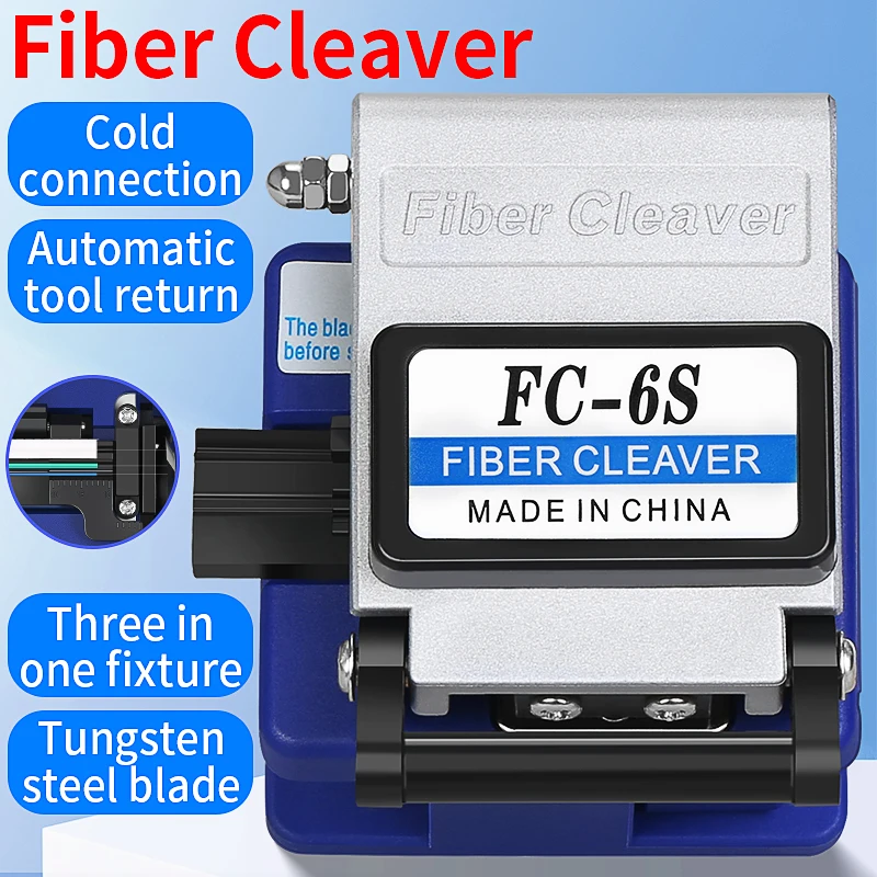 Ftth Tool Fiber Cleaver FC-6S Optical Fiber Cutting Knife Fiber Optic Cutter Cold Contection Dedicated Metal
Ftth Tool Fiber Cleaver FC-6S Optical Fiber Cutting Knife Fiber Optic Cutter Cold Contection Dedicated Metal