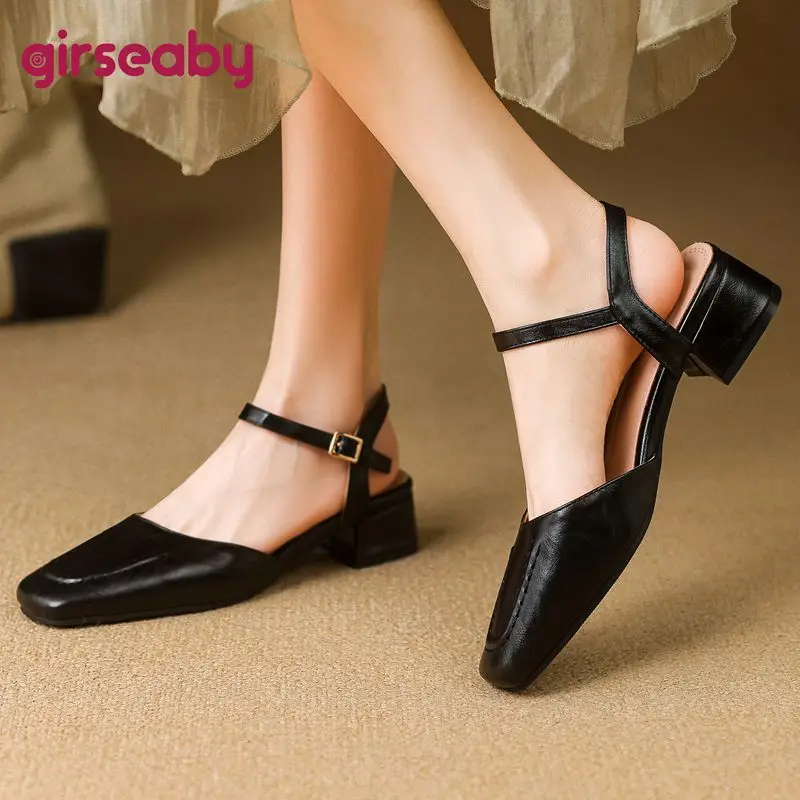 Girseaby 2025 Female Sandals Square Toe Thick Heels 3.5cm Buckle Strap Vintage Daily Summer Shoes Plus Size 41 42 43 31 32 33
Girseaby 2025 Female Sandals Square Toe Thick Heels 3.5cm Buckle Strap Vintage Daily Summer Shoes Plus Size 41 42 43 31 32 33