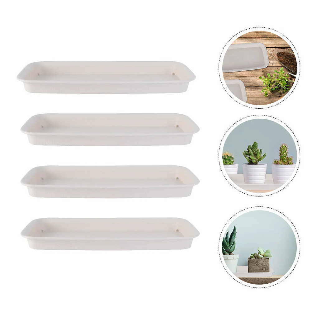 4 Pcs Rectangular Flowerpot Trays Plastic Planter Pot Drainage PP Material Service Life Clean Tidy Use
4 Pcs Rectangular Flowerpot Trays Plastic Planter Pot Drainage PP Material Service Life Clean Tidy Use