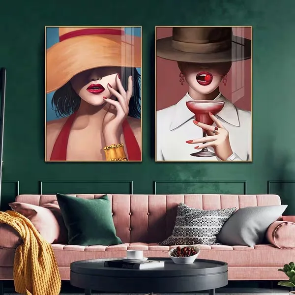 Entrance living room bedroom decorative painting abstract fashion sexy red lips beautiful woman canvas painting
Entrance living room bedroom decorative painting abstract fashion sexy red lips beautiful woman canvas painting