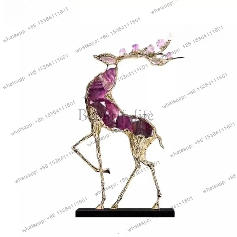 Ornament light luxury high sense crystal lucky deer living room office TV cabinet decoration designer
Ornament light luxury high sense crystal lucky deer living room office TV cabinet decoration designer