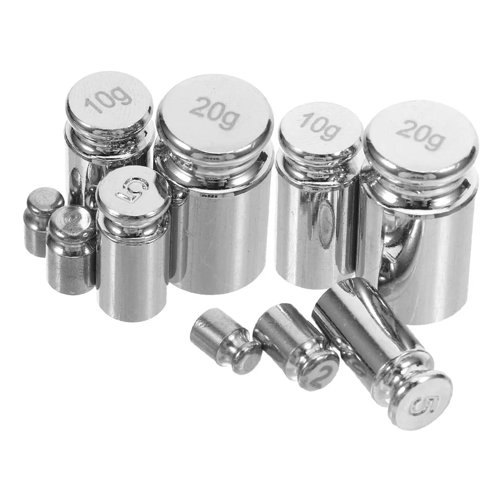10Pcs Precision Steel Calibration Weights Set 1g 2g 5G 10g 20g for Digital Scale Jewelry Calibration
10Pcs Precision Steel Calibration Weights Set 1g 2g 5G 10g 20g for Digital Scale Jewelry Calibration