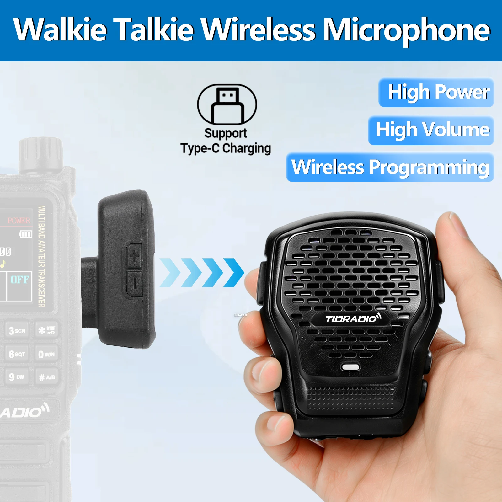 TIDRADIO Q2L рация беспроводной портативный динамик микрофон беспроводной микрофон беспроводное программирование совместимо с большинством радиоприемников
TIDRADIO Q2L рация беспроводной портативный динамик микрофон беспроводной микрофон беспроводное программирование совместимо с большинством радиоприемников