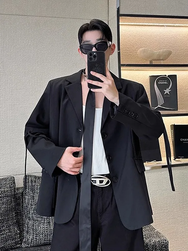 TANGZ STUDIO Мужской пиджак оверсайз с завязками на талии, молодежный, повседневный, на все сезоны
TANGZ STUDIO Мужской пиджак оверсайз с завязками на талии, молодежный, повседневный, на все сезоны