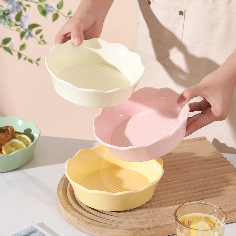Special Air Fryer Ceramic Bowl Cream Style Dessert Bowl Home Steamed Bowl Popular Salad Bowl Pure Color round Shape Bowl
Special Air Fryer Ceramic Bowl Cream Style Dessert Bowl Home Steamed Bowl Popular Salad Bowl Pure Color round Shape Bowl