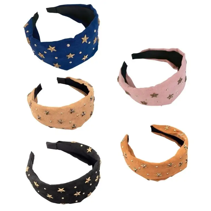 A52E Trendy Unisex Cloth Star Hairband Design Hair Hoop Daily Wear Comfortable Stretch Hair Decoration
A52E Trendy Unisex Cloth Star Hairband Design Hair Hoop Daily Wear Comfortable Stretch Hair Decoration