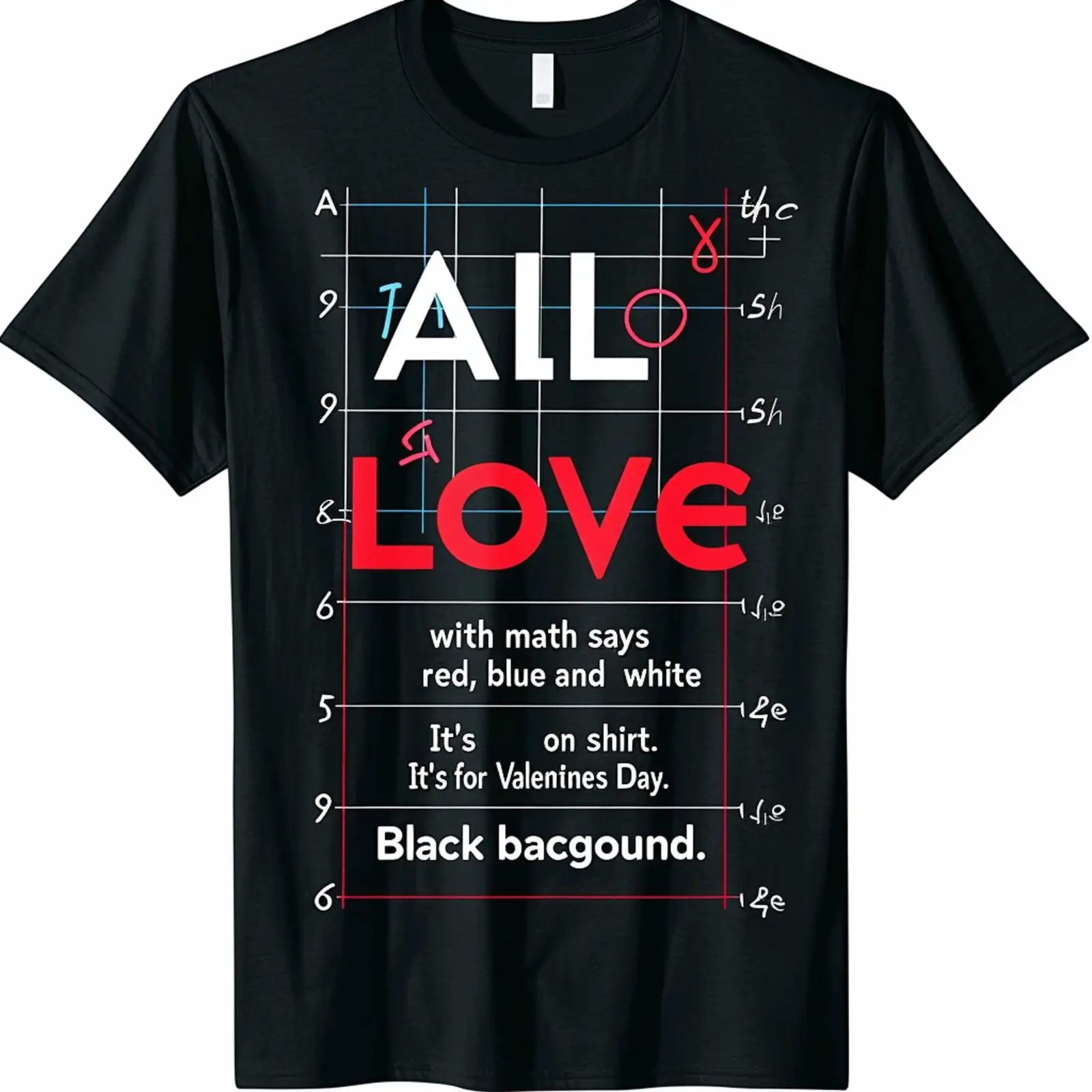 Love Equation Graphic Tee Black Shirt with Mathematical Designs Men's/Women's
Love Equation Graphic Tee Black Shirt with Mathematical Designs Men's/Women's